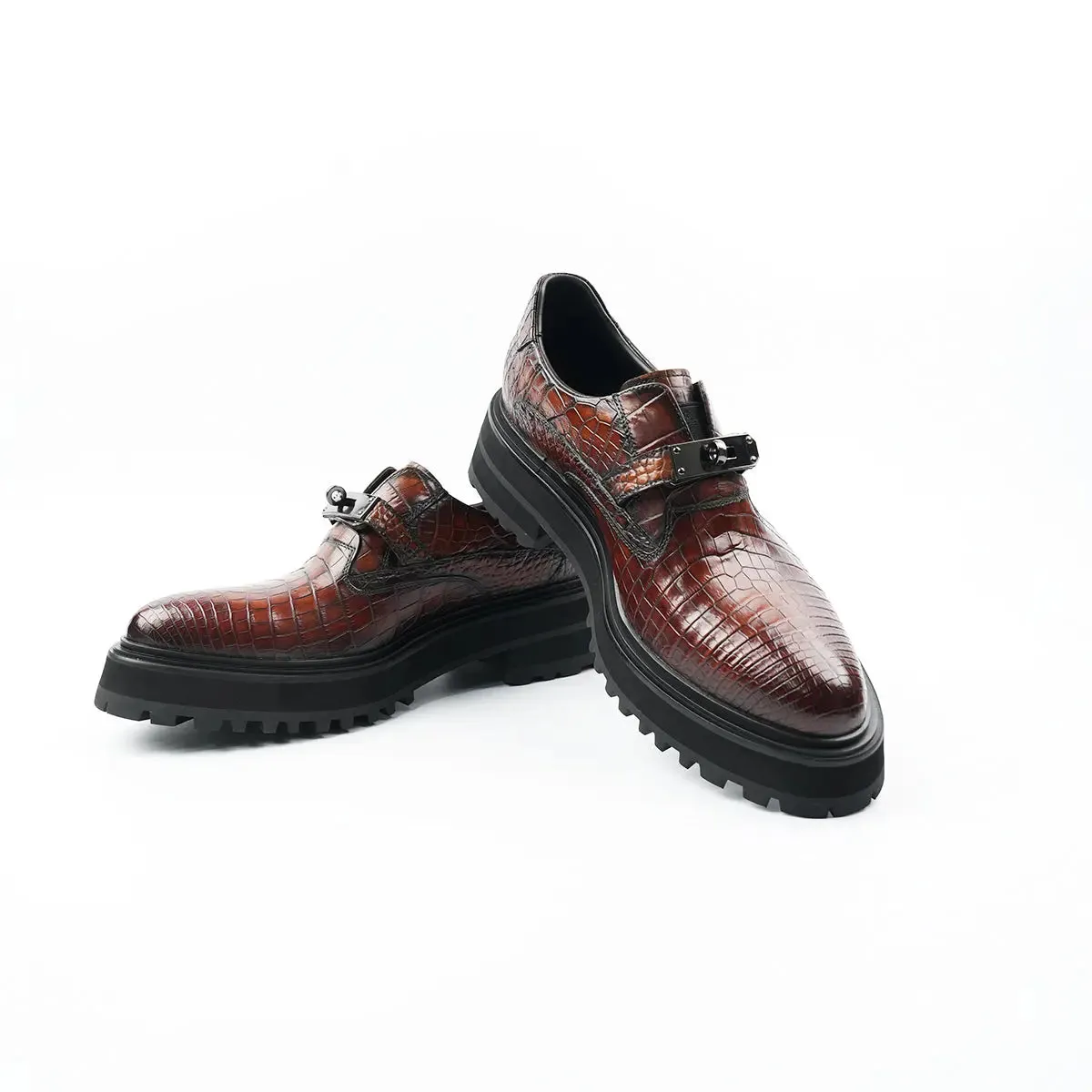 Nile Crocodile Leather  Loafers Shoes