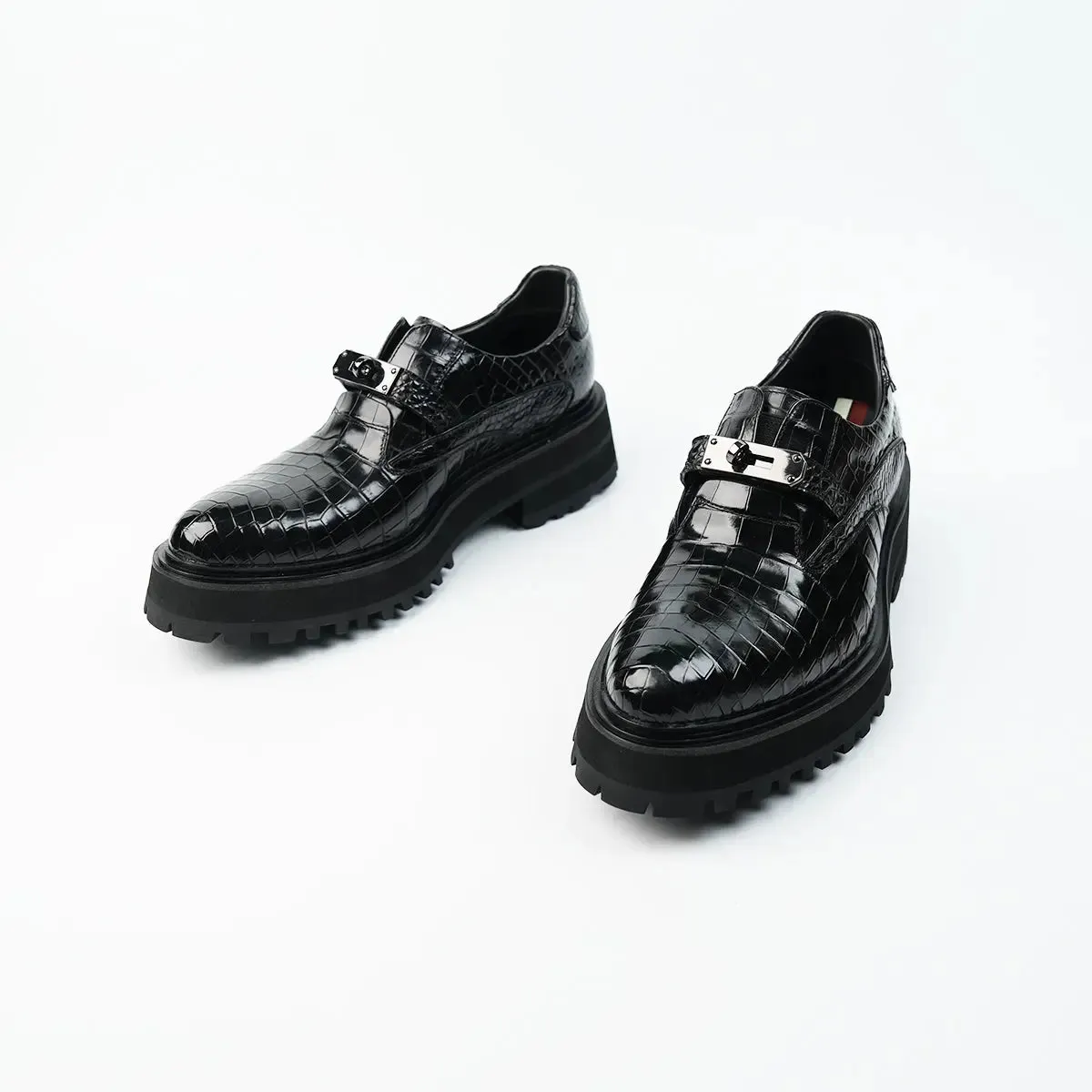 Nile Crocodile Leather  Loafers Shoes