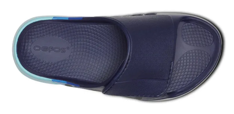 OOFOS OOahh Sport Flex Slide - Sky Rally