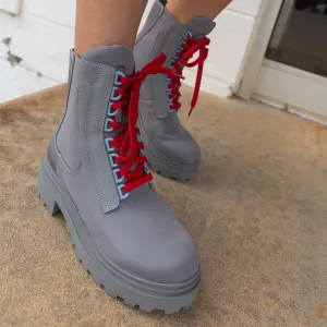 OTBT - COMMANDER in GREY Combat Boots