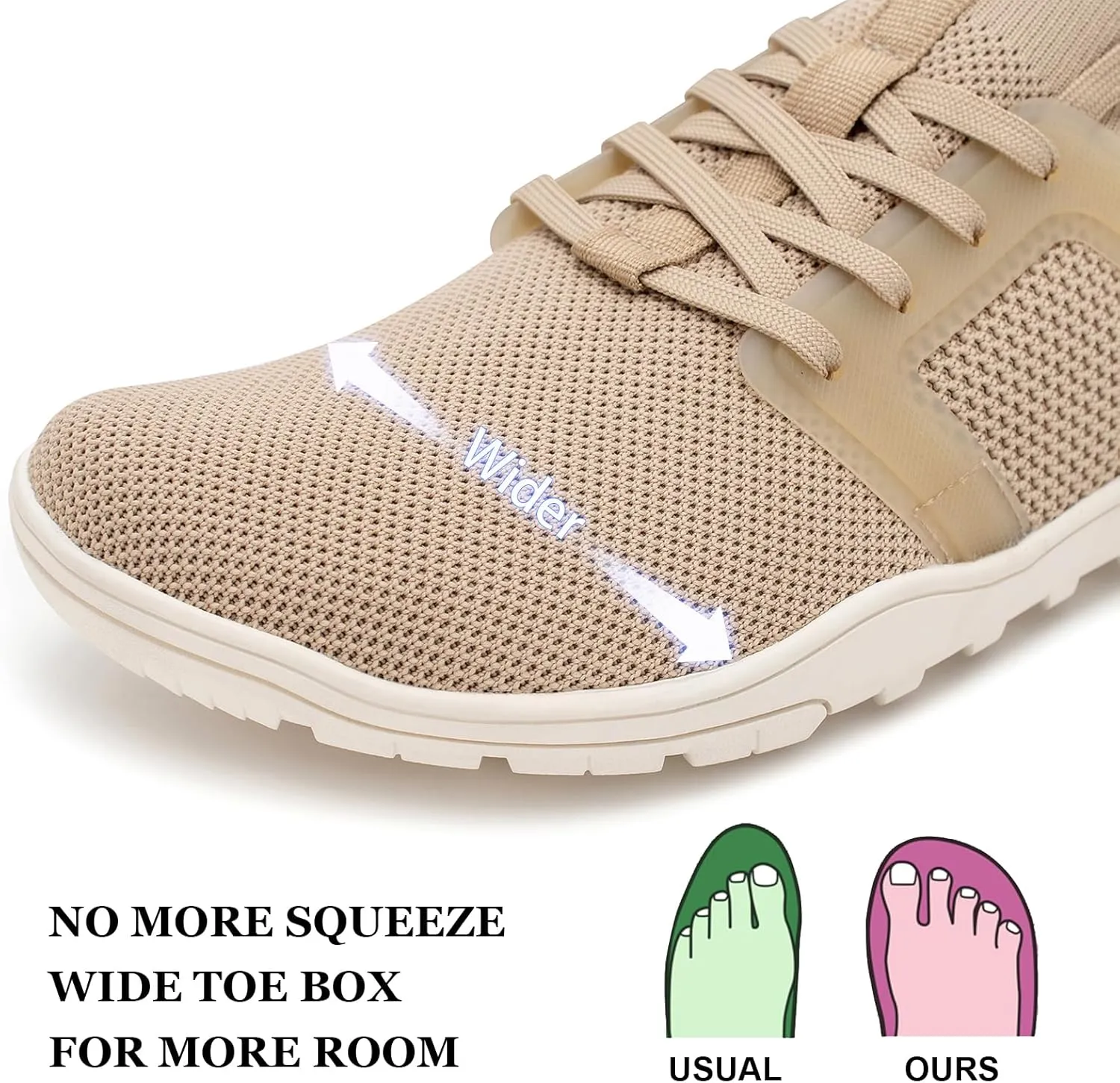 Pulltop Barefoot Trail Running Shoes for Men - Wide Toe Box | Zero Drop Sole | Minimalist Cross-Training Shoes
