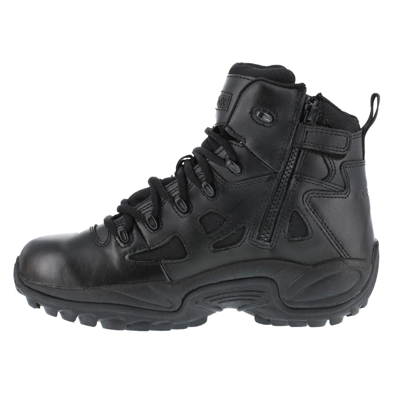 Reebok Tactical Men's 6 Inch Rapid Response RB Side Zip Boots Black RB8678