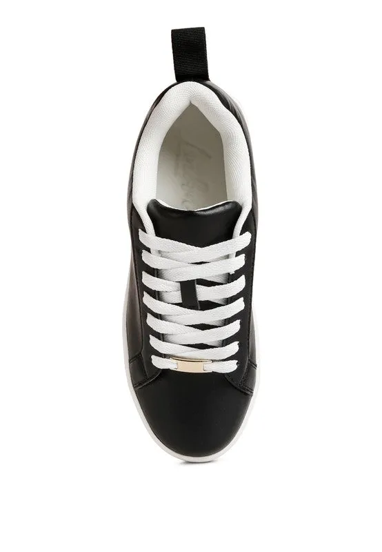 Rouxy Faux Leather Sneakers