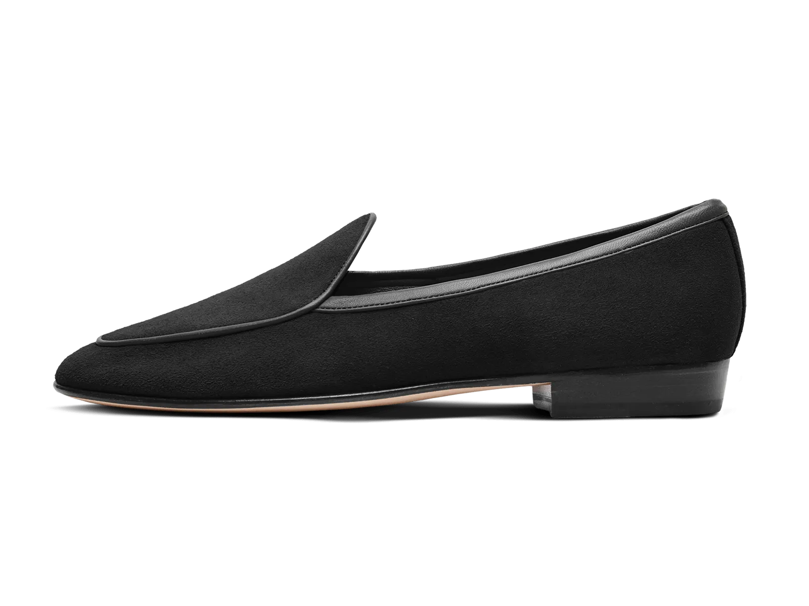 Sagan Classic Loafers in Obsidian Black Asteria Suede