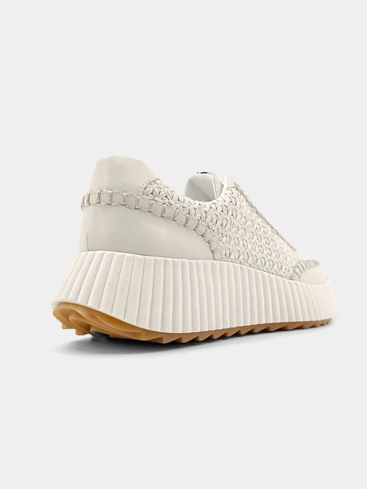 Selina Woven Sneaker in Bone