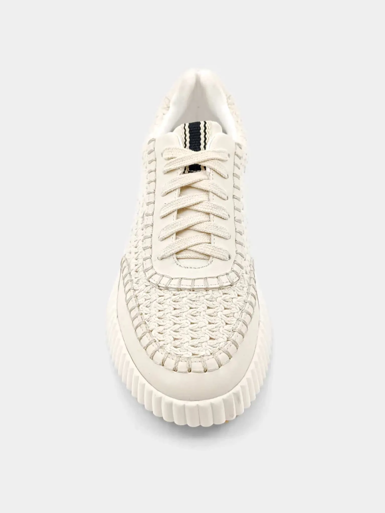 Selina Woven Sneaker in Bone