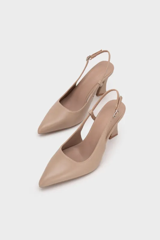 SLINGBACK HEELED PUMP