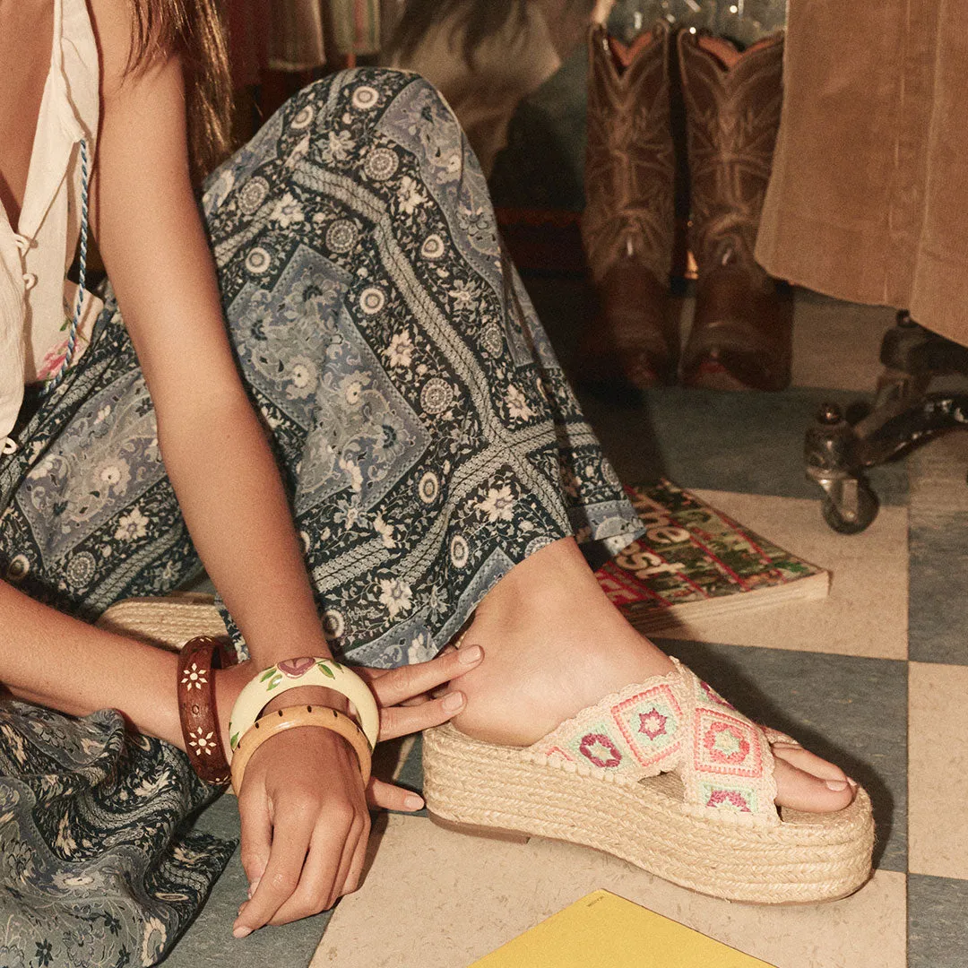 Sun Chaser Crochet Espadrille