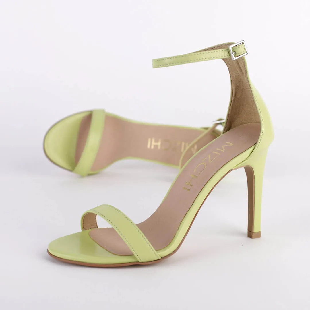 *UK size 2 - RITZY LA VITA - orange, 9cm heels