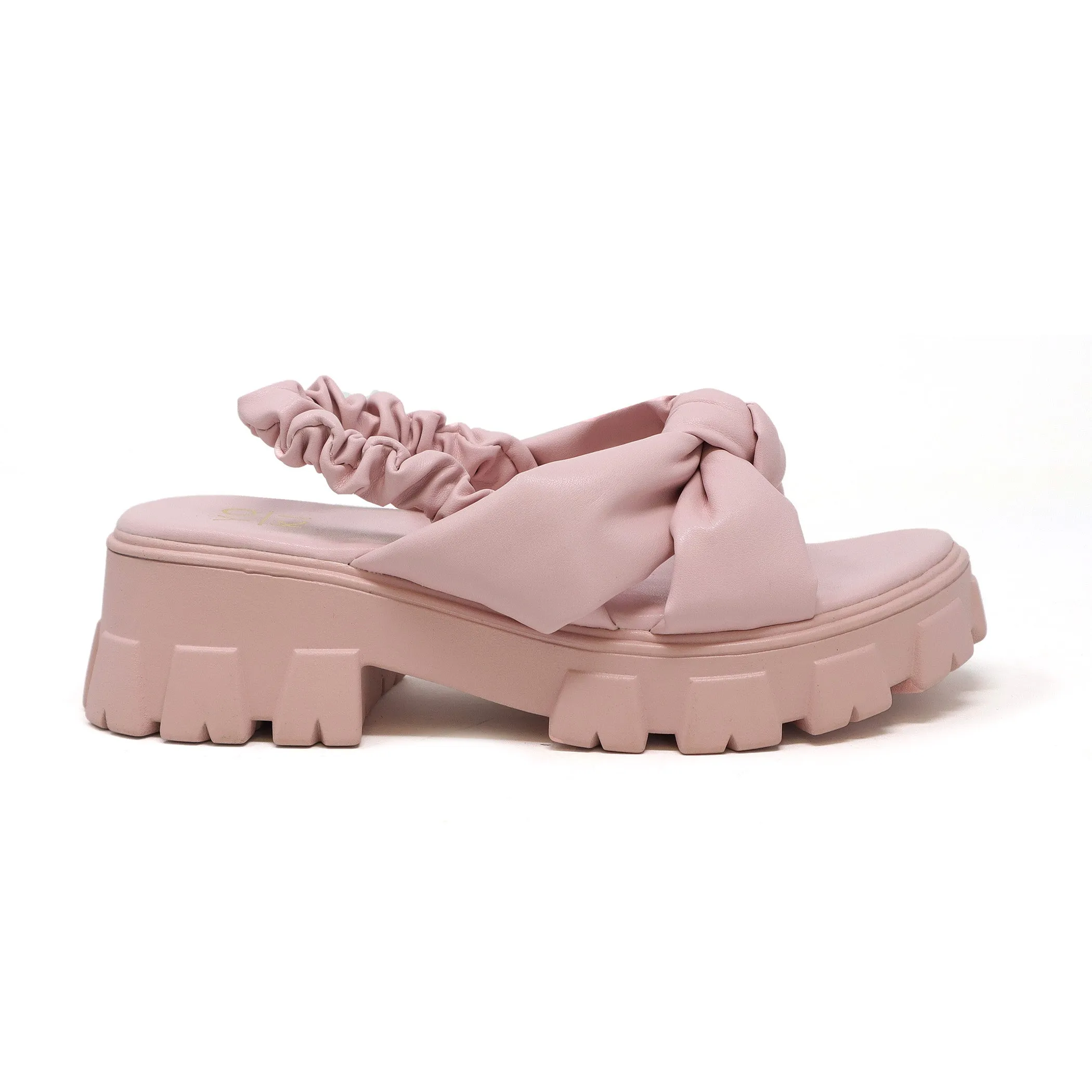 Women’s Brielle-15 Open Toe Ruffle Ankle Strap Platform Sandal.