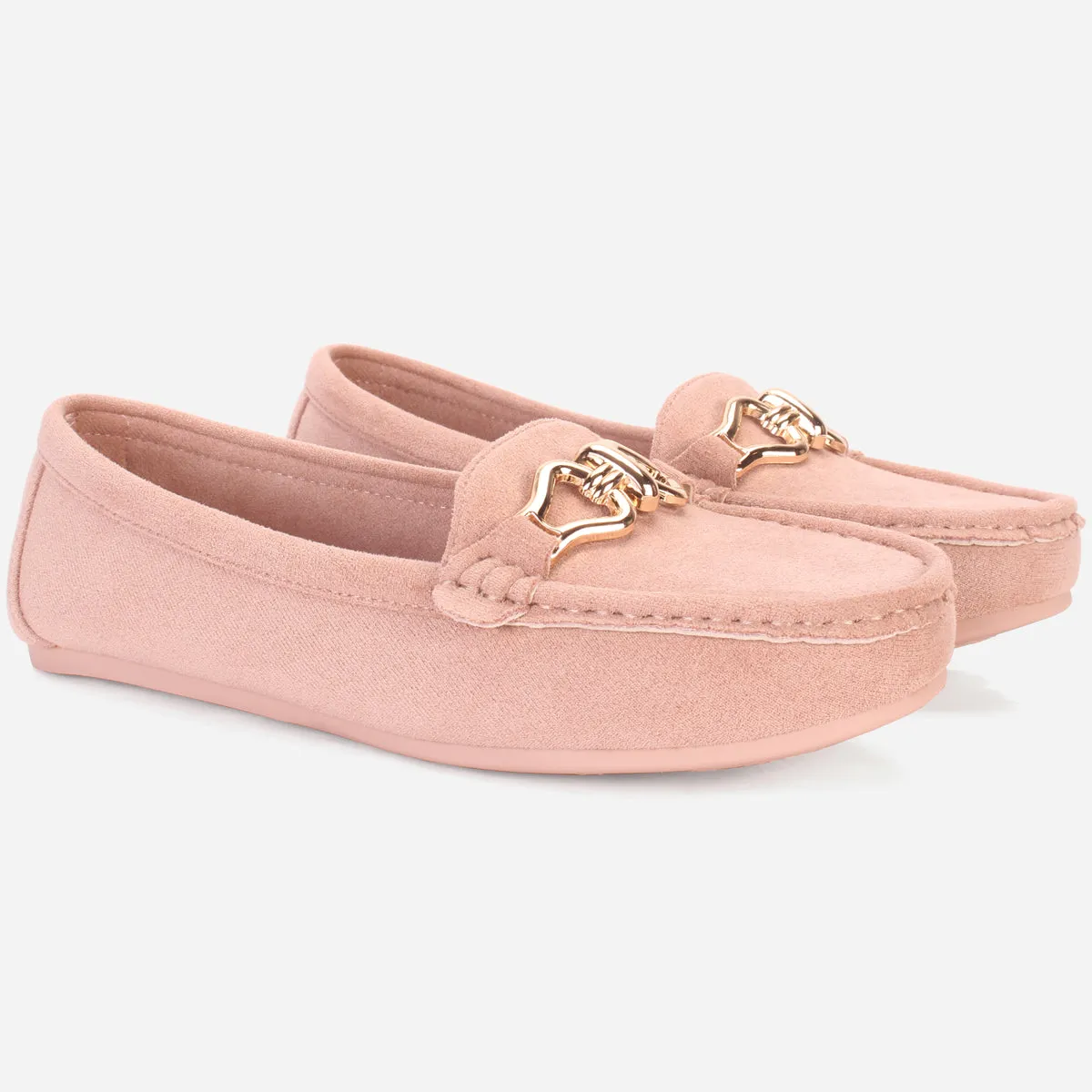 Womens "DOIRE" Flat Comfy Slide In Moccasins